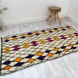 Handcrafted Moroccan Berber carpet 190 x 100 CM