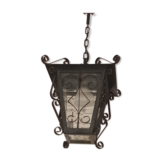 Suspension old wrought iron lantern