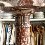 Red marble column