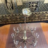 Lustre en laiton et verre par Sciolari