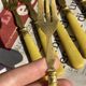 Set of 12 Dessert Cutlery - 1930s - Vintage Dessert Forks