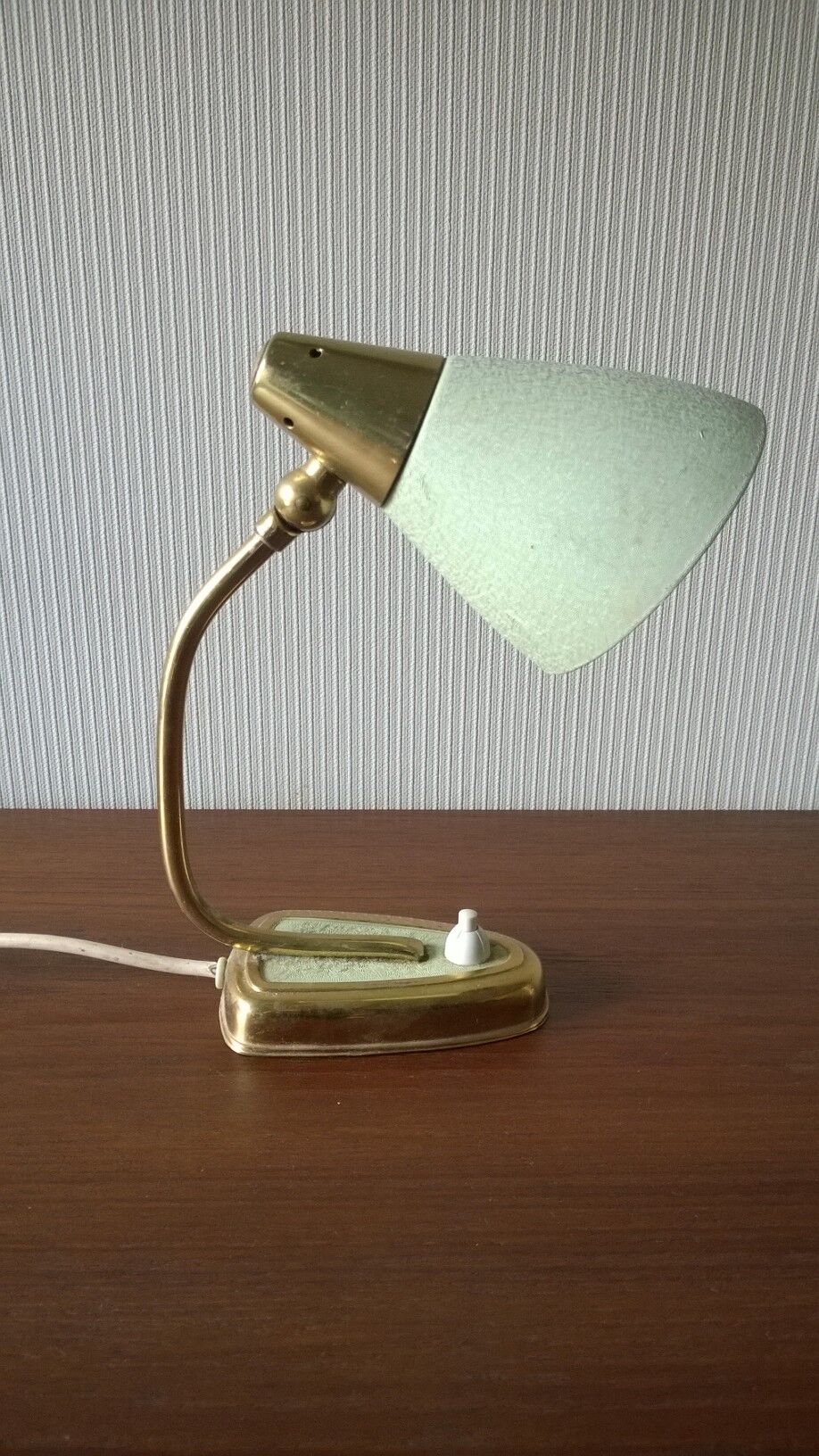 Metal and brass lamp form the 60s