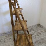Folding bamboo shelf