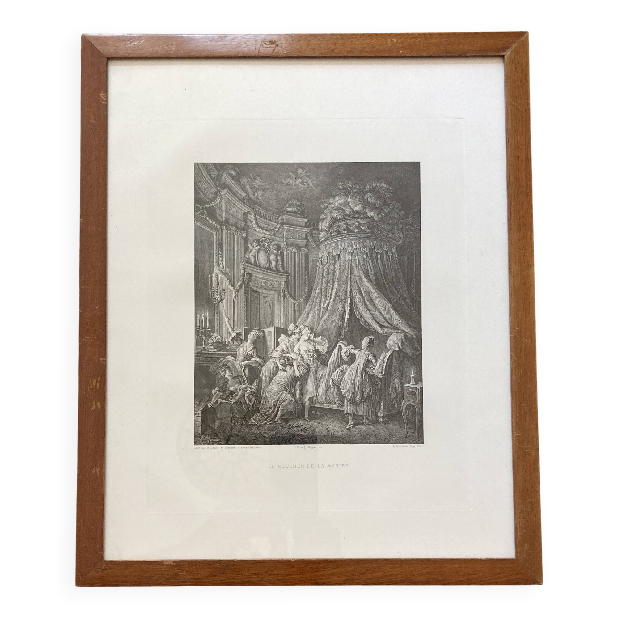 Antique wall decoration - The bride's bed