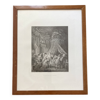 Antique wall decoration - The bride's bed