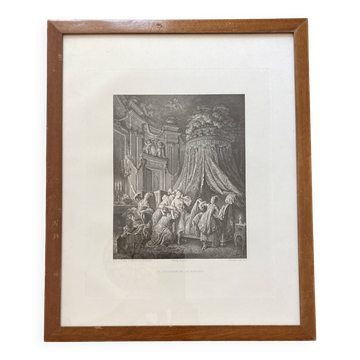 Antique wall decoration - The bride's bed