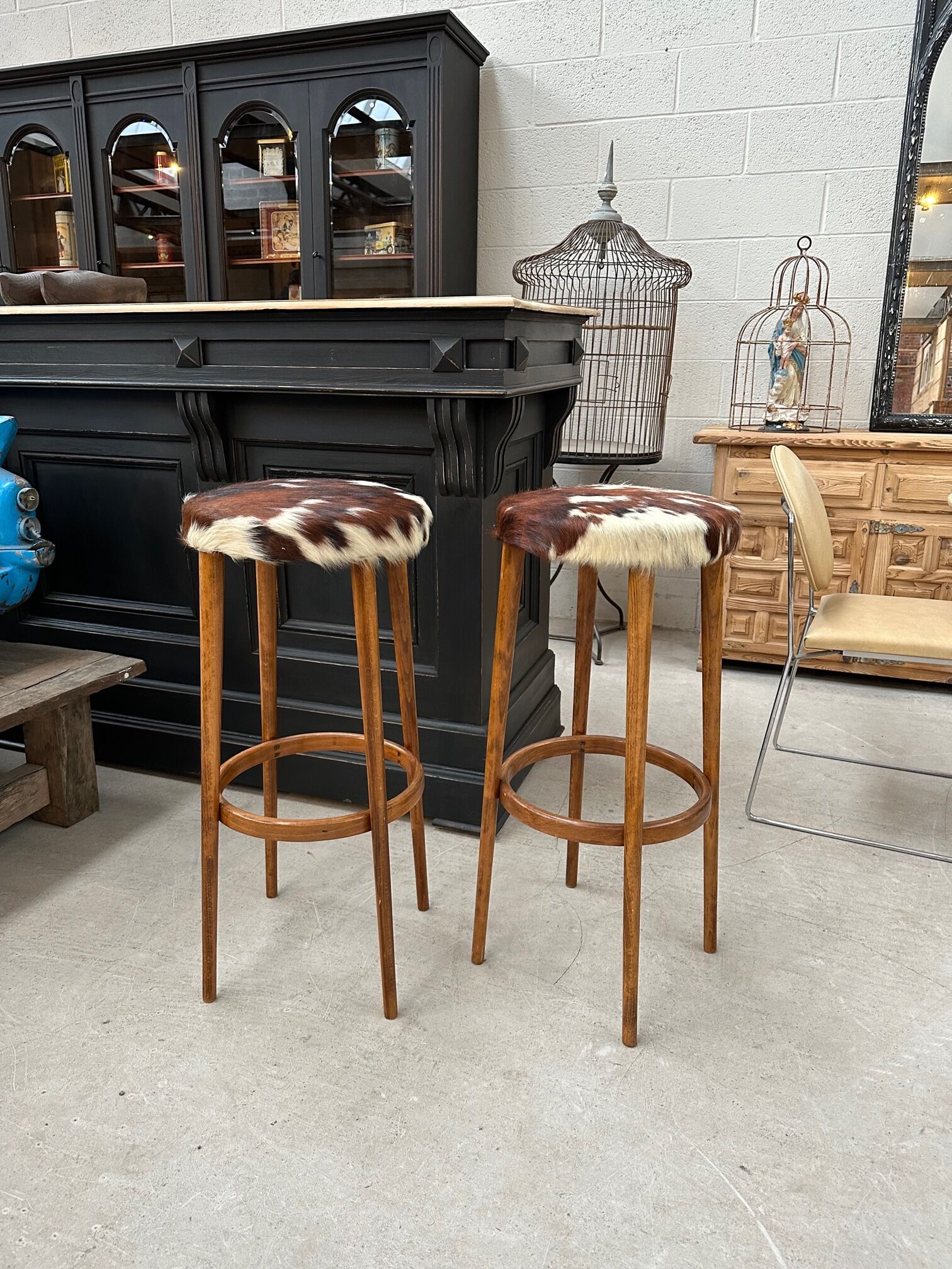 Paire de tabourets de bar