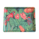 Vintage fiberglass platter with exotic décor and parrots