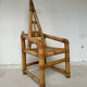 Fauteuil trône en bambou des années 70
