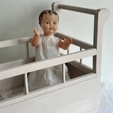 Old toy, doll's bed, caravan bed