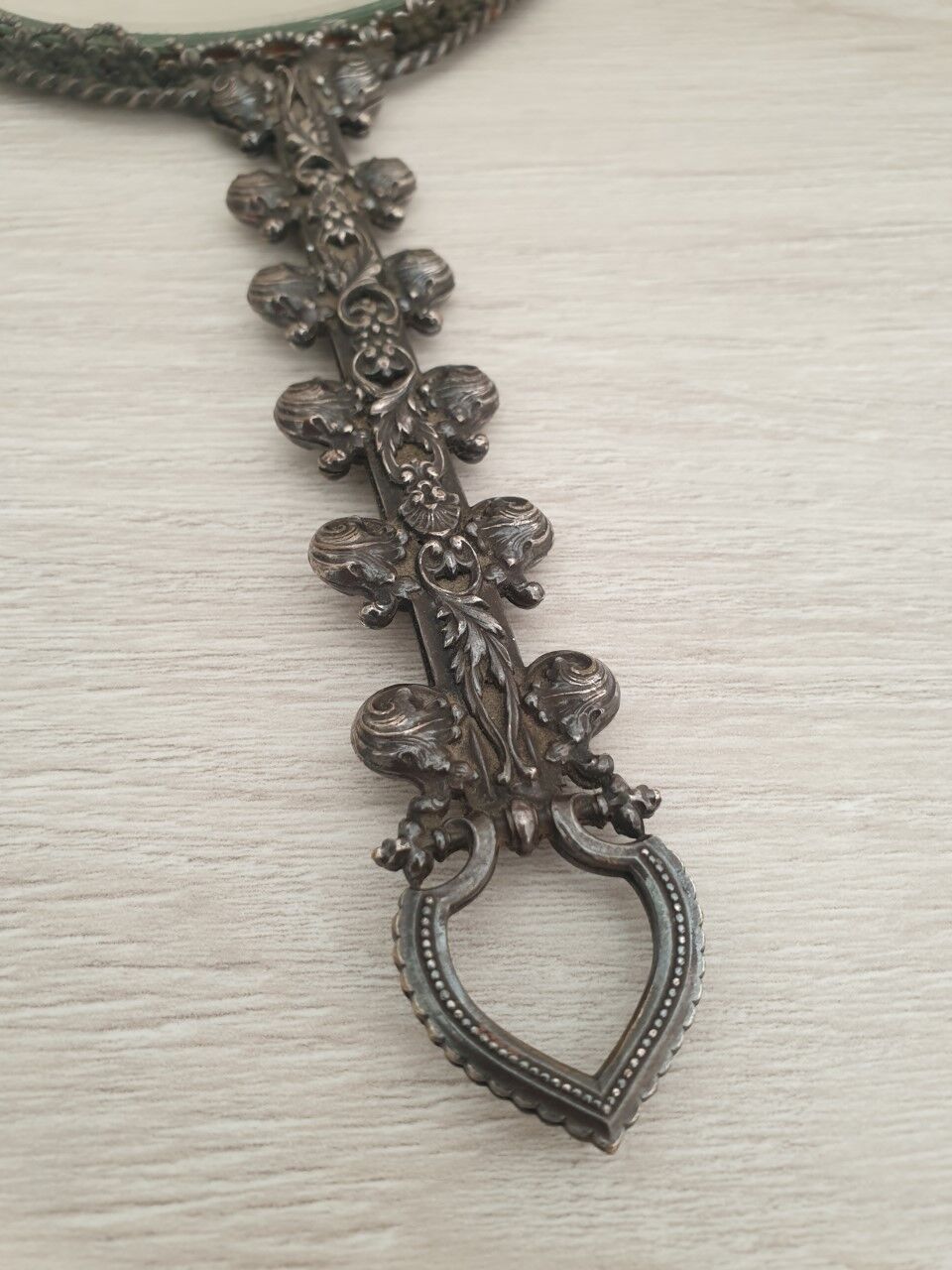 Hand mirror XIXth 28x13cm