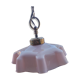 Suspension en opaline rose
