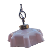 Suspension en opaline rose