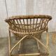 Pair of vintage rattan armchairs