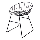 Vintage wire metal stool / chair