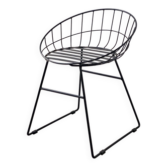 Vintage wire metal stool / chair