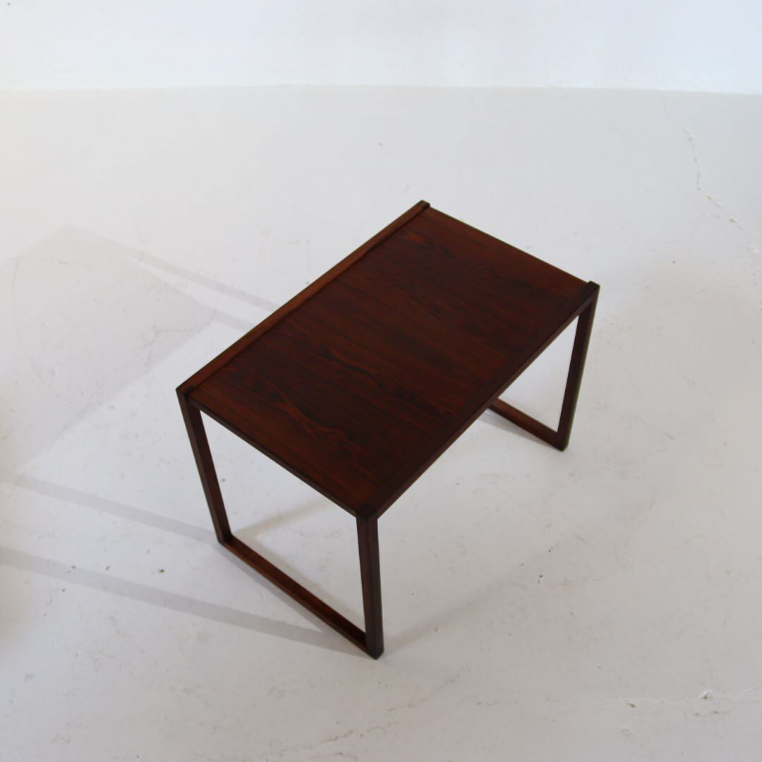 Kai Kristiansen Rosewood nesting tables for Vildbjerg Möbelfabrik