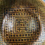 China woven bamboo rice or tea basket late 19th century early 20th century