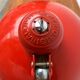 Red German table lamp mid-century 6556 by Christian Dell for Kaiser Idell, 1960s