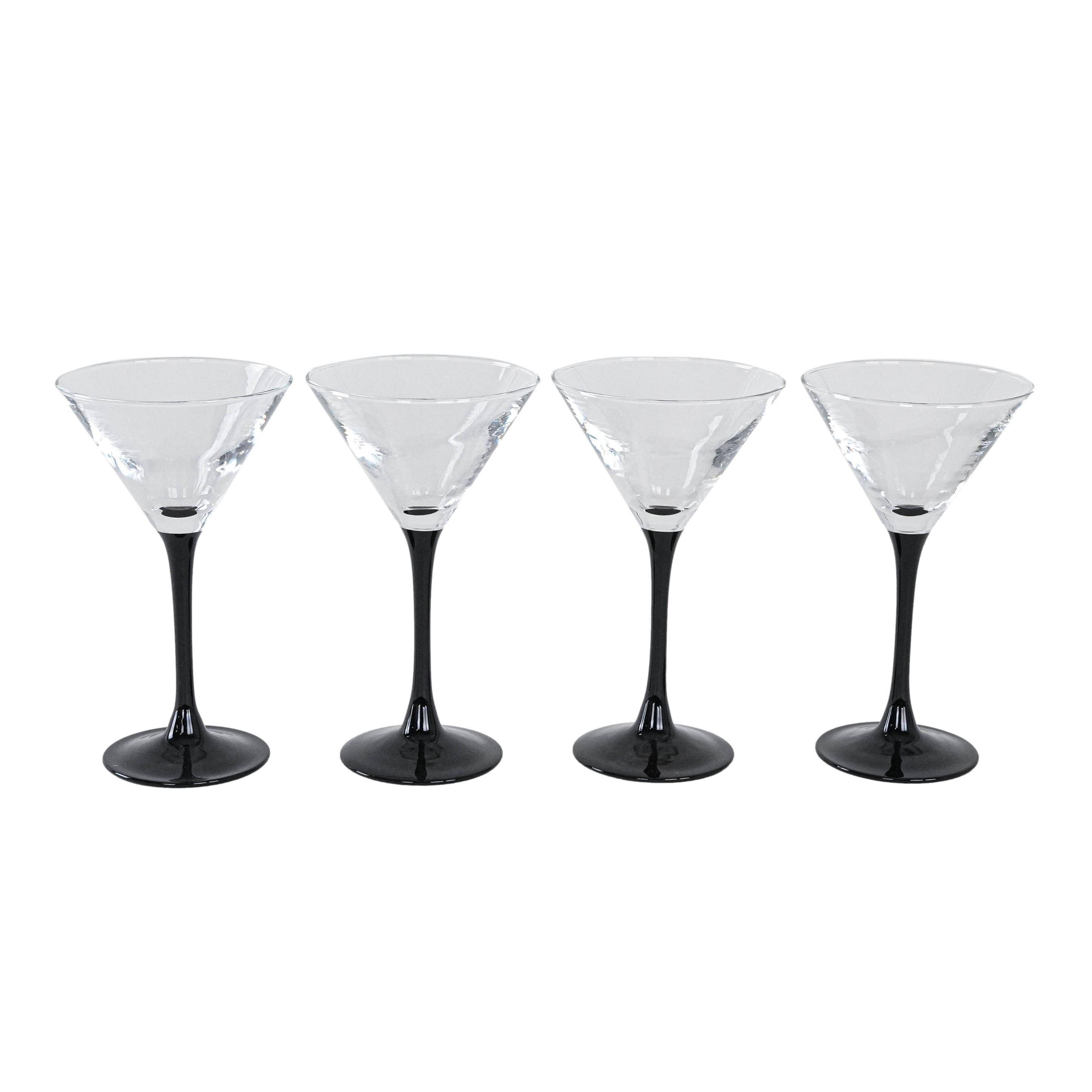 Set of martini glasses, Danish design, 1970s, manufactured in Denmark