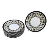 10 flat plates Boch la Louvière 60s