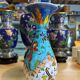 Rare vintage vase Altin Gini in Turkish Kütahya glazed earthenware, handmade and signed.