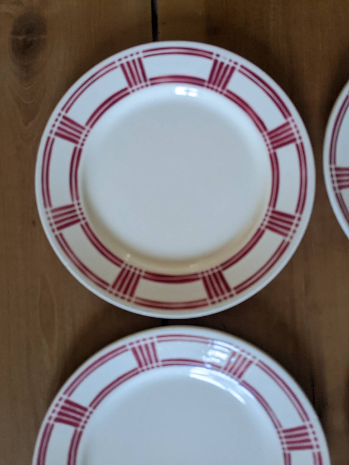 4 Badonviller dessert plates