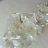 Candle holders with 3 candles, made of Swarovski crystal