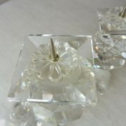 Candle holders with 3 candles, made of Swarovski crystal
