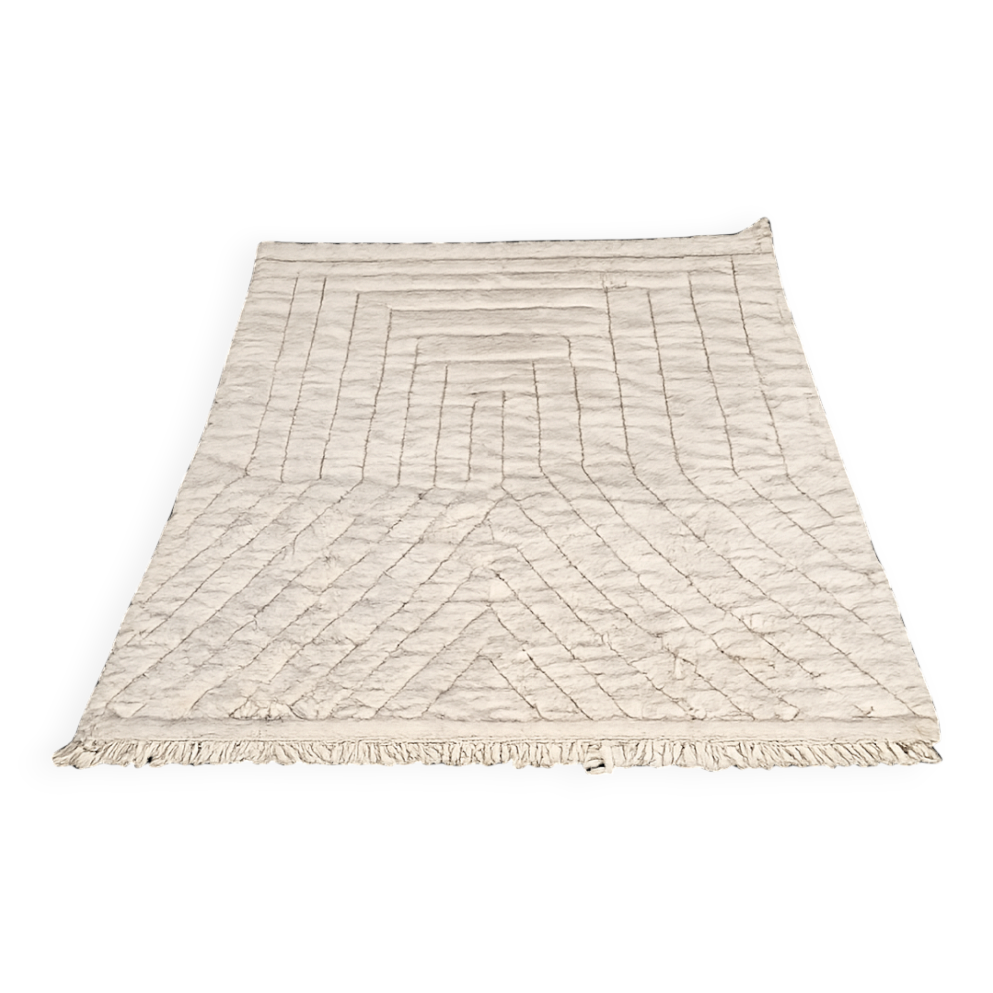 New beni ouarain wool rug