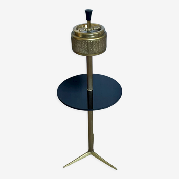 Cendrier tripode en laiton vintage