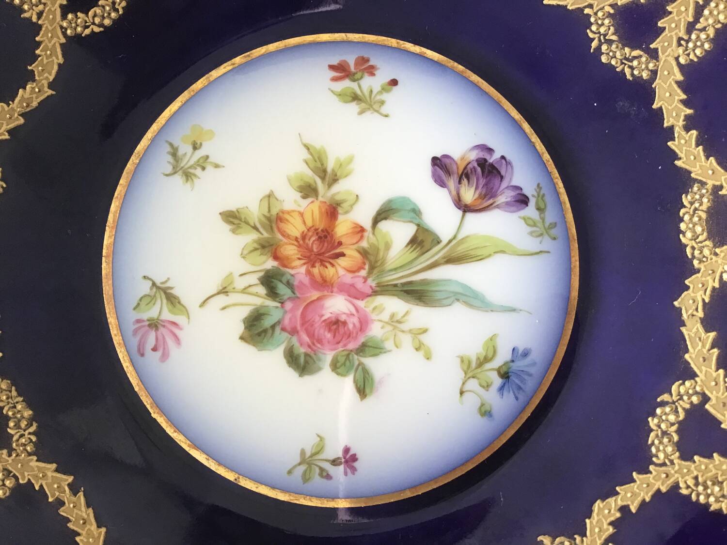 A Golse art porcelain dish