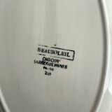 Oval presentation dish Sarreguemines Beausoleil