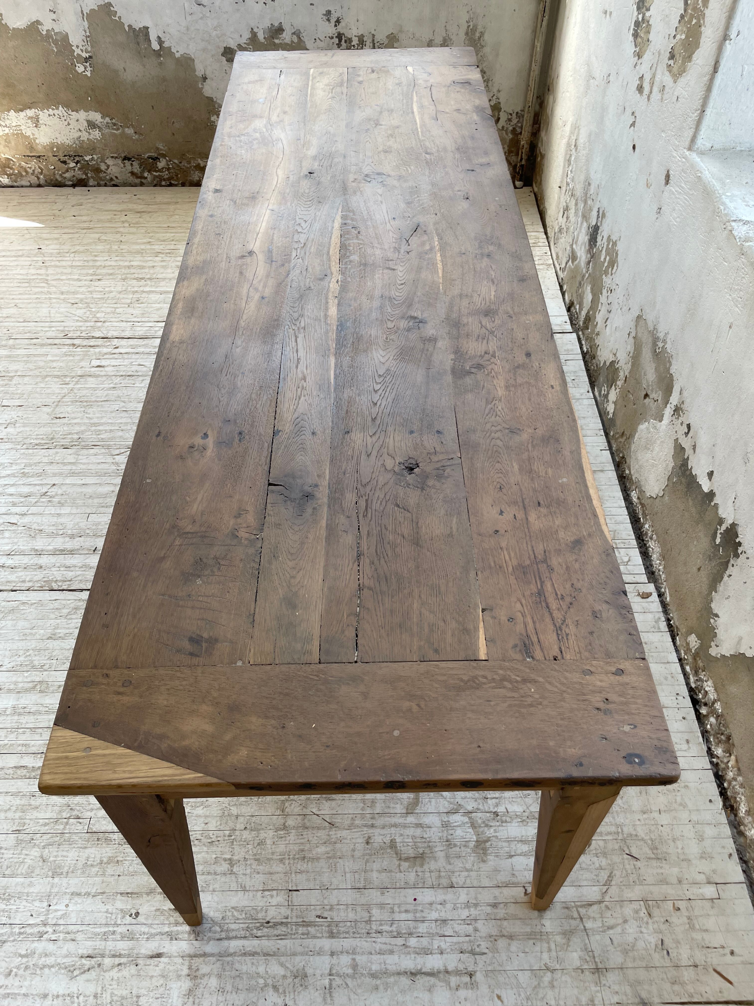 Oak farmhouse table