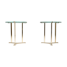 Brass side tables by Peter Ghyczy 1980