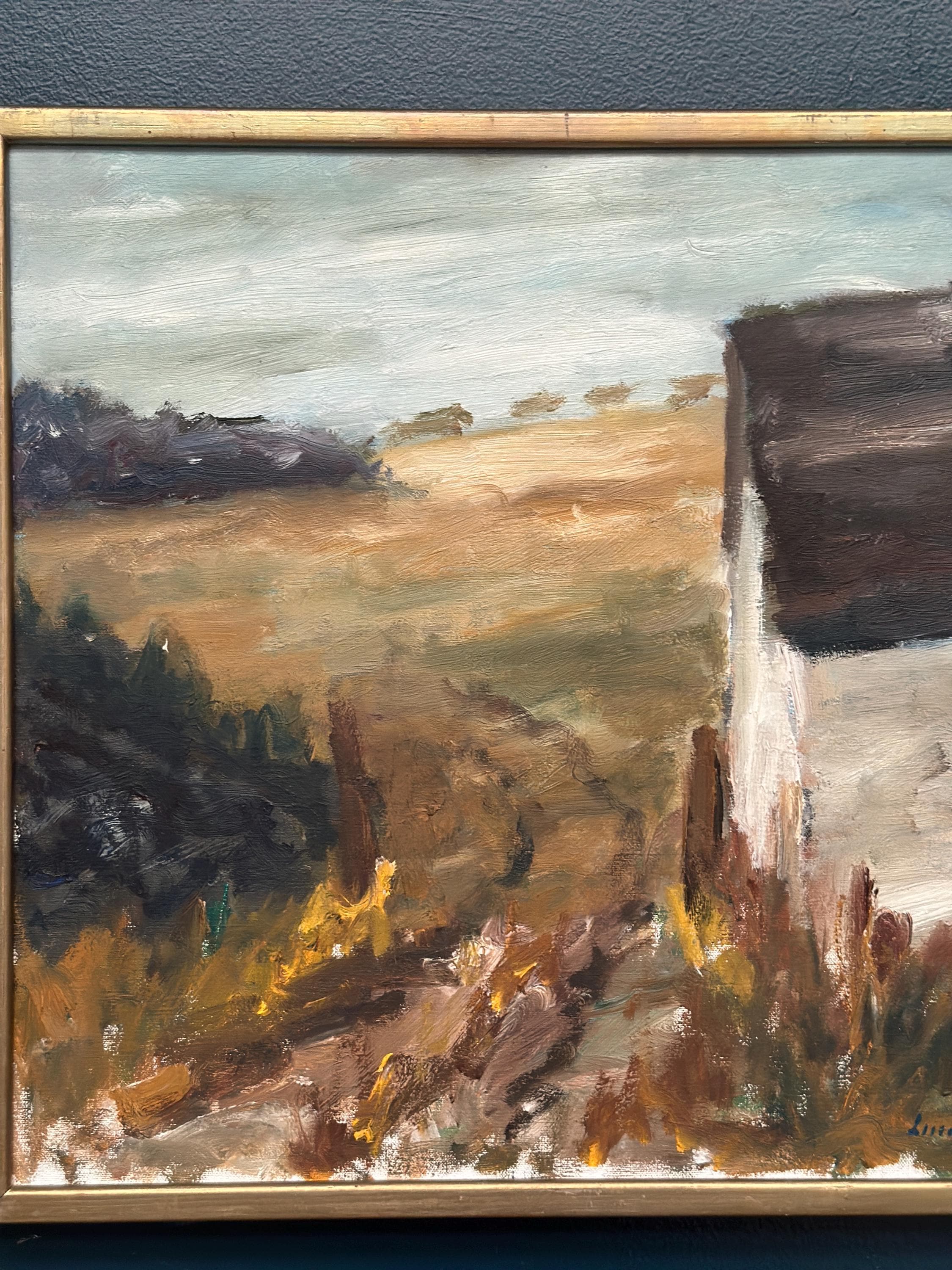 Original Swedish Oil on Canvas – “Landscape” by Bertil Lundh – Signed