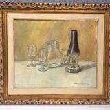 Painting signed oil on canvas, 80s