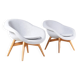 1950s set of 2 easy chairs by Frantisek Jirak, Czech