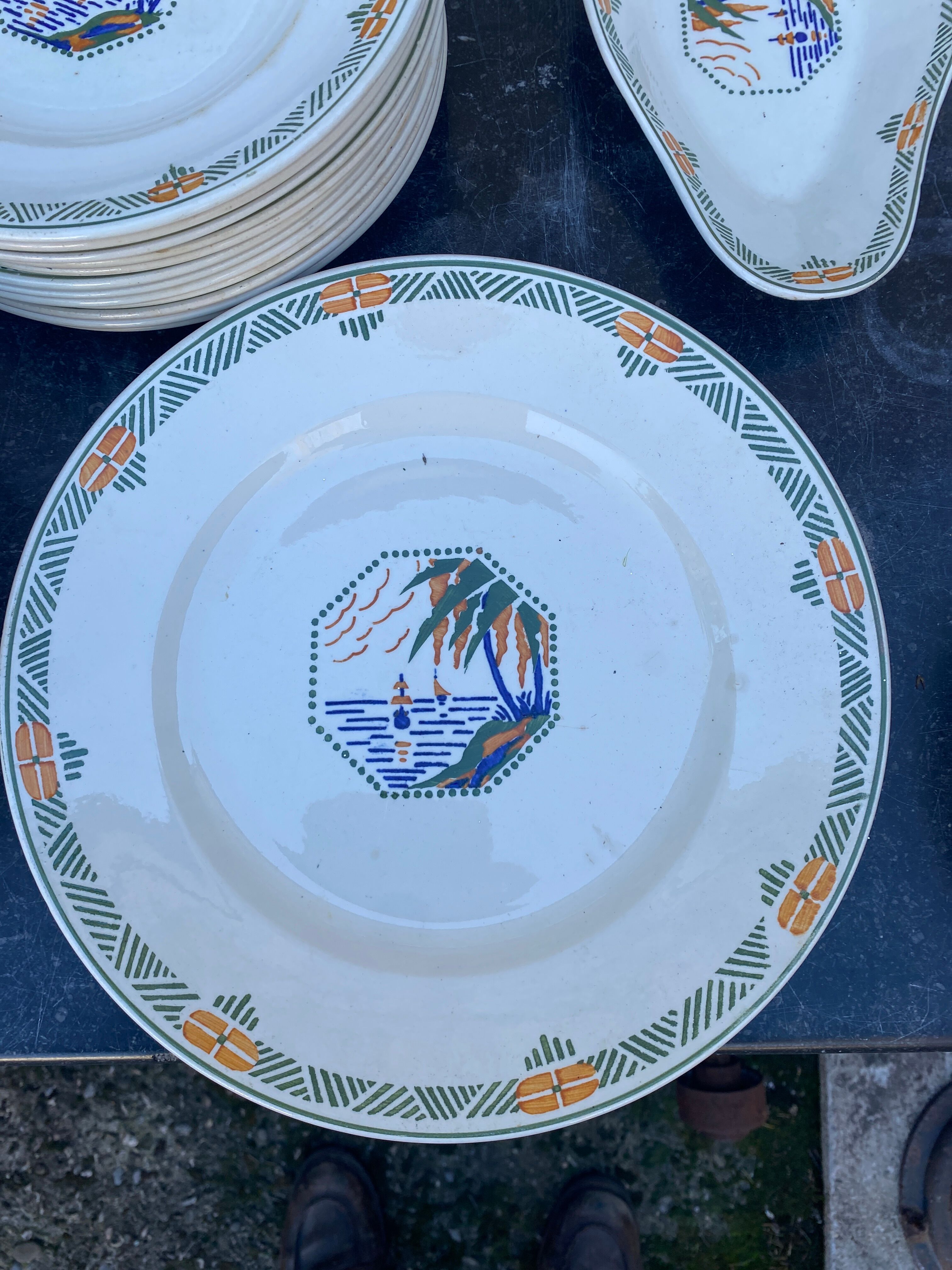 Tableware service Longwy Frejus