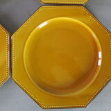 6 Poet Laval beaded octagonal plates