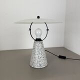Rare Postmodern Terrazzo Table Lamp 'EON' in Memphis Style by IKEA, Sweden 1990s
