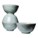 4 vintage Chinese rice bowls in celadon porcelain from the 70s-80s with reliefs of koi carp.