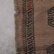 Vintage Turkish hallway rug 42x402 cm