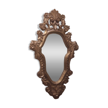 Carved bous mirror