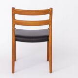 Set of 5 Niels Otto Møller Model 84 Chairs – Danish Teak & Leather