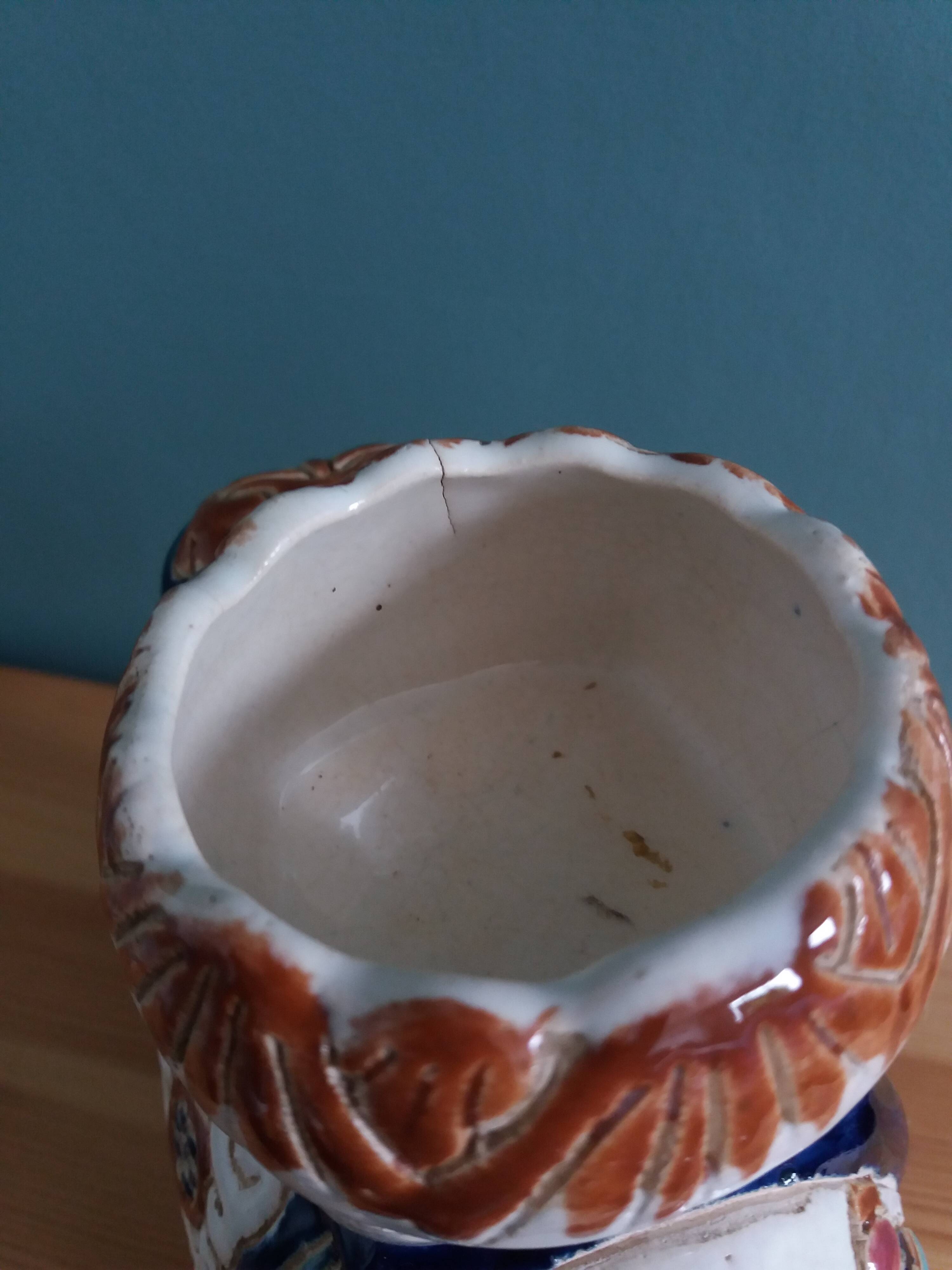 Elephant signed plant holder or candle holder