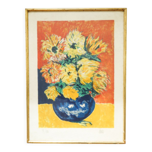 Peinture de fleurs au - pastel