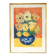 Peinture de fleurs au pastel des années 70.