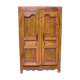 Old rustic oak cabinet of the 19th century louis 15 style