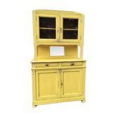 Yellow Parisian glass cabinet
